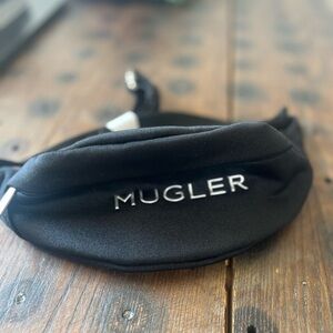 Mugler Black Fanny Pack
